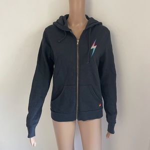 Aviator Nation Rainbow bolt hoodie